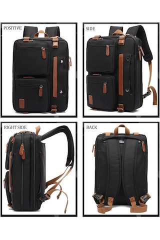 Coolbell CB-5005 2'si 1 Arada 17,3" Laptop Sırt ve Omuz Çantası-Lacivert