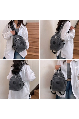 Arion Xy-628 Denim Kot Omuz Ve Sırt Çantası Siyah