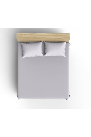 Maki Home %100 Pamuklu Gri 200x200+2 50x70 Battal Boy Lastikli Çarşaf Gri