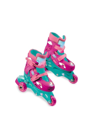Unicorn Desenli Inline 3 Tekerlekli Paten