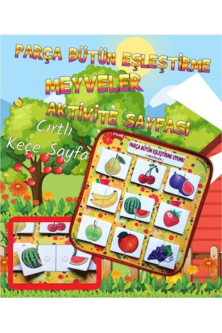Tox Meyveler Parça - Bütün Eşleşmeler Keçe Cırtlı Aktivite Sa