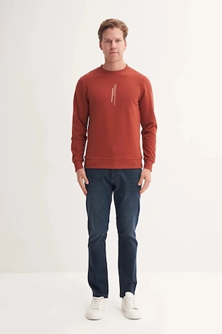 Cazador Slim Fit Mevsimlik 3 İplik Pamuk Karışımlı Sweatshirt-54185 Kiremit