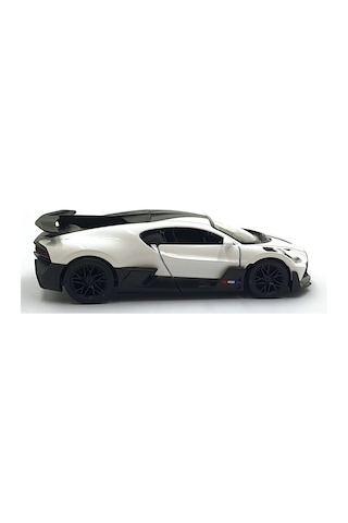 Kinsmart 1:36 Ölçek Metal Bugatti Divo Diecast Çek Bırak Araba Beyaz