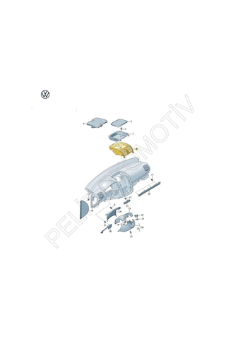 Jetta Ön Orta Havalandırma Izgarası 1k0819728h 2006-2011