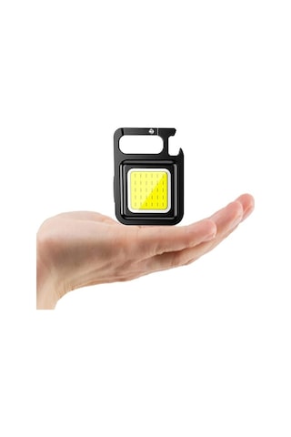 Wellhise Mini Taşınabilir Led Çok Fonksiyonlu Fener, Yüksek Lümen, Cob Anahtarlık, Dış Mekan İçin Şarj Edilebilir Acil Durum Işığı, Mini Kamp Feneri