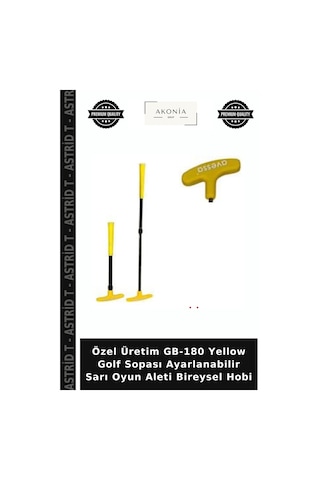 Özel Üretim Gb-180 Yellow Golf Sopası Ayarlanabilir Sarı Oyun Aleti Bireysel Hobi Çok Renkli