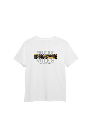 Fyk Kids Erkek Çocuk 3'lü Kamuflaj Desenli Kapri-baskılı Tişört- Kamuflaj Desenli Sweatshirt Alt Üst Takım Sarı