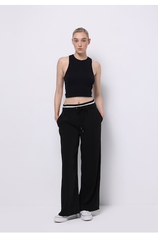 Colin's Colins Regular Fit Yüksel Bel Geniş Paça Kadın Siyah Pantolon Cl1075595 Q1.v1 Blk Siyah