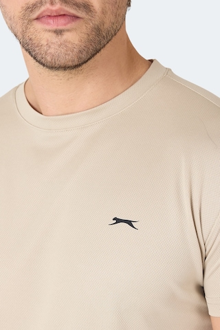 Slazenger Omar Ktn Erkek Ekru Tişört Ekru