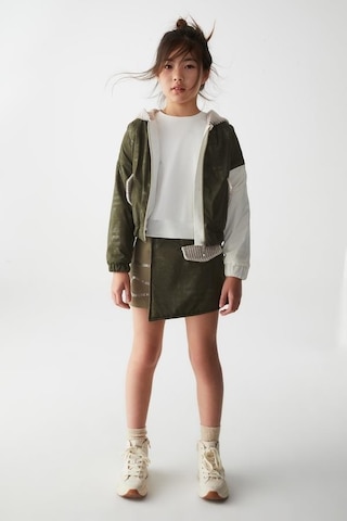 Kız Çocuk Style Şort Etek-13364-yeşil Yeşil