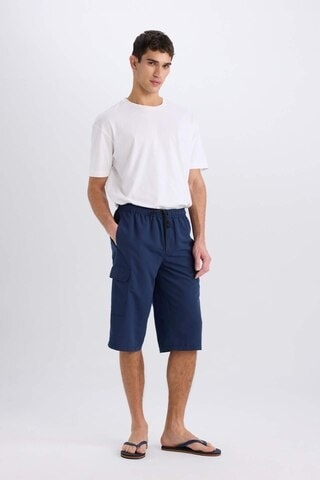 Defacto Long Fit File Astarlı Uzun Boy Deniz Şortu E0905ax25hsnv256 Lacivert