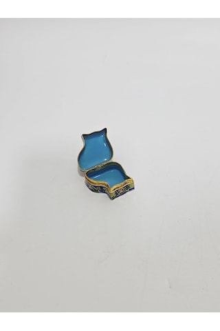 Antika Cloisonne Minyatür Kutu 3,5x3,2cm 083