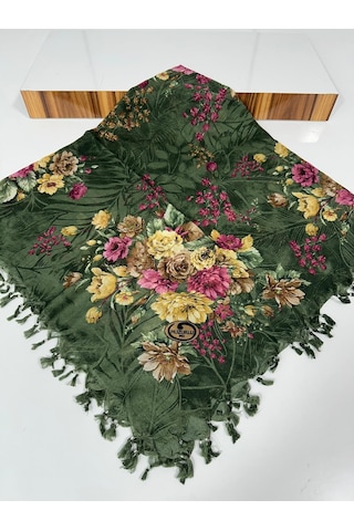 Sökme Boncuklu Pamuk Yazma - 05650 Yeşil