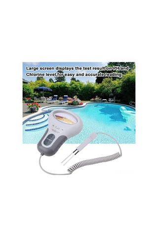 Leezsing Su Kalitesi Testeri: Ph Ve Serbest Klor Ölçer, Havuz-su Tesisleri İçin 2-in-1 Analiz Aleti Pil Dahil Değil