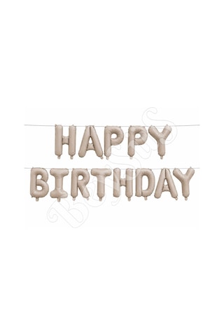 Happy Birthday Folyo Banner Pudra