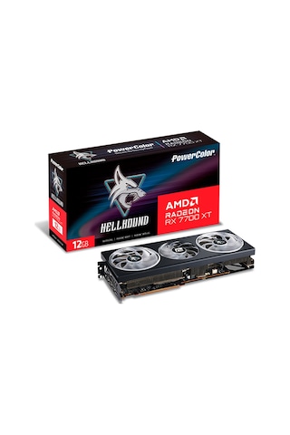 Powercolor AMD Radeon RX 7700 XT Hellhound OC 12 GB GDDR6 192 Bit Ekran Kartı