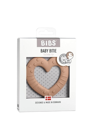Bibs Baby Bitie Heart Peach Dişlik Turuncu