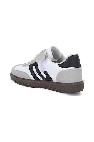 Slazenger Dodo Unisex Çocuk Cırt Cırtlı Beyaz / Siyah Günlük Spor Ayakkabısı Beyaz - Siyah