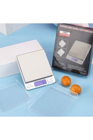 Ulzyvf Çok Renkli Terazisi Tepsi, Lcd Gıda Dijital Mutfak Arka Işıklı 3kg/0.1g 2 Fk Çok Renkli