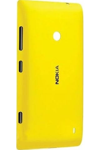 Nokia Lumia 520 Kablosuz Şarj Desteği Arka Kapak Sarı