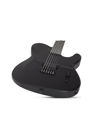Schecter Pt Black Ops Elektro Gitar Satin Black Open Pore