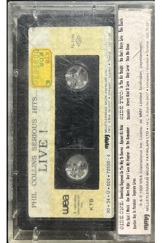 Plak Değildir Kaset Tir Kaset Phil Collins Serious Hits Live Ka