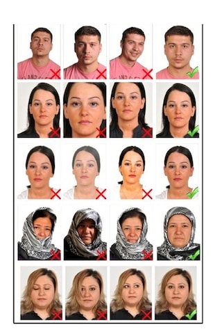 Biyometrik Vesikalık Fotoğraf 12 Adet