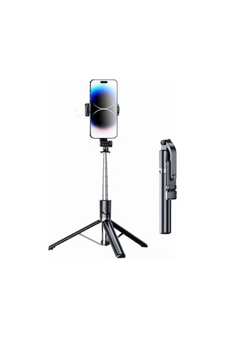 R1s 2in1 Çok Amaçlı Bluetooth Kumandalı 170cm Tripod + Selfie Çubuğu 170 Cm