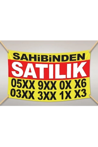 Sahibinden Satılık Branda Afiş Pankart Vinil 70 x 100 CM