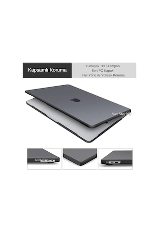 Macbook Air Kılıf 15.3 İnç M2-m3-m4, Tpu Outdoor Air 15 A2941 A3114 A3241 İle Uyumlu Siyah