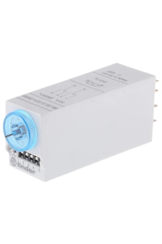 Finder Zaman Rölesi, Dpdt, 8 Pimli Konnektör, 2 Kontaklı 24 V