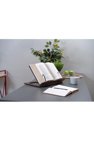 Bkosceviz-vigowood Kitap Okuma Standı Büyük Boy Ceviz