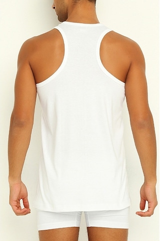 Yıldız 375 Erkek Likralı Rambo Atlet Beyaz