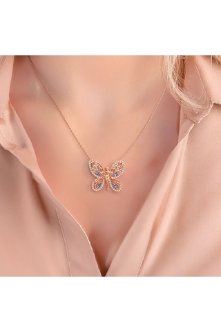 Aşk Perisi Rose Gümüş Kolye Rose