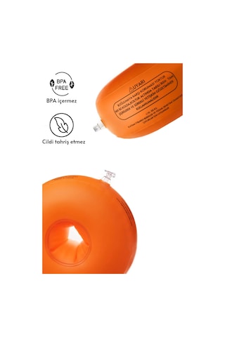 Elvense Çocuk Yüzme Kolluğu Seti 10-30 Kg Pompalı + Taşıma Çantalı Turuncu