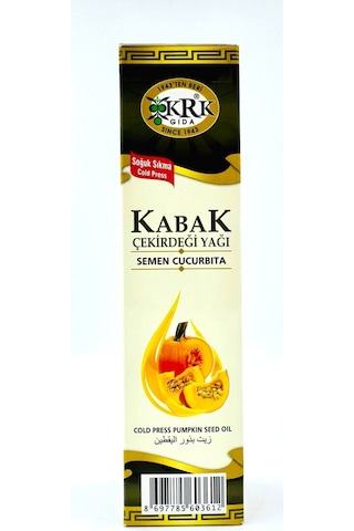 Kabak Çekirdeği Yağı 250cc Krk Gıda