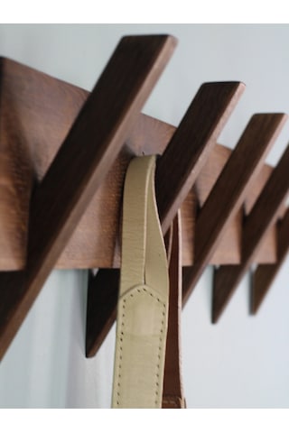 El Yapımı Masif Ceviz Ağacı Dekoratif Duvar Askısı