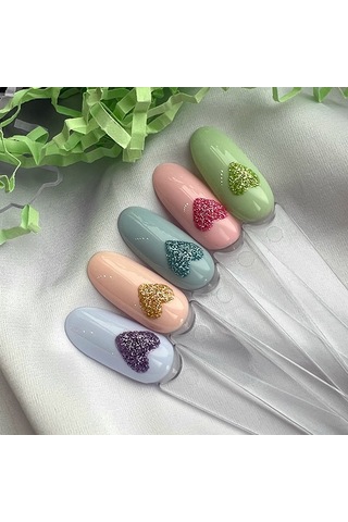 Glitter Tozu Melanj Ml2 5 Gr Şeftali Tonlu Nail Art Simi