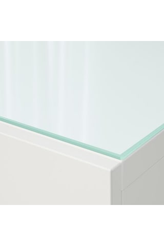 Ikea Bestå Üst Panel, Beyaz Cam, 60x40 Cm