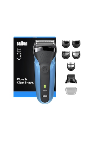 Braun Series 3 Elektrikli Sakal Şekillendirici Ve Tıraş Makinesi, Islak Ve Kuru, 310bt 1 Saat