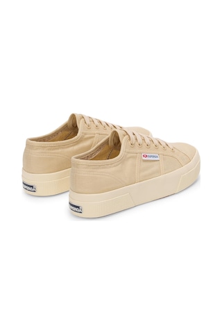 Superga 2740 Platform Linen Kadın Bej Bileksiz Sneaker Bej-470