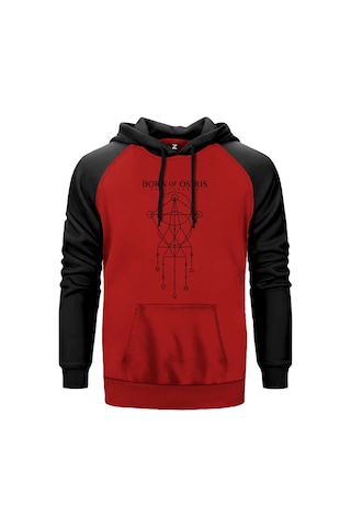 Born Of Osiris Limited Edition Kırmızı Renk Reglan Kol Sweatshirt Kırmızı