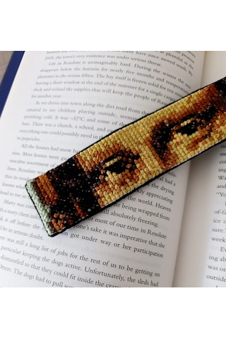 Mona Lisa Kanaviçe Kitap Ayracı