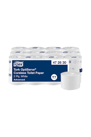 Tork 472630 Optiserve Kartonsuz Çift Katlı Advanced Tuvalet Kağıdı 94 M X 24 Rulo
