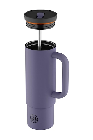 Straw Cup Dusk Pipetli Paslanmaz Çelik Termos 800 Ml Koyu Mor