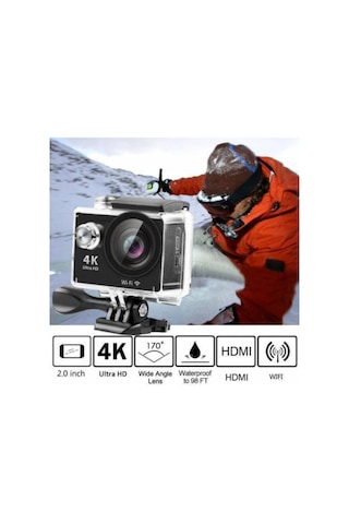 4k Wifi Kumandalı Aksiyon Kamera Glr Tech Siyah