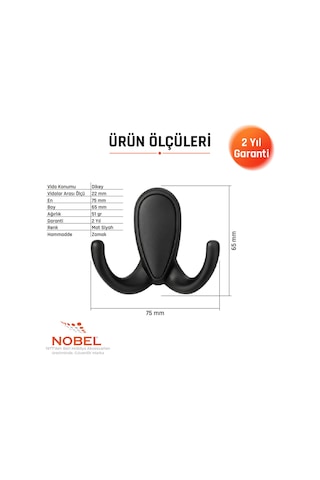 Ari S Askı, Metal Vestiyer Askısı, 51 Gr, Dolap Ve Duvar Askılığı, Matsi Yah Vidalı