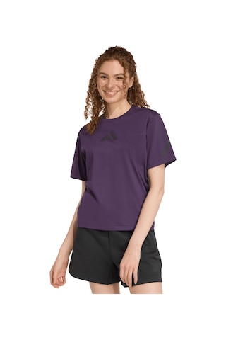Jw7754-k Adidas W Z.n.e. Tee Kadın T-shirt Mor Jw7754-k Mor