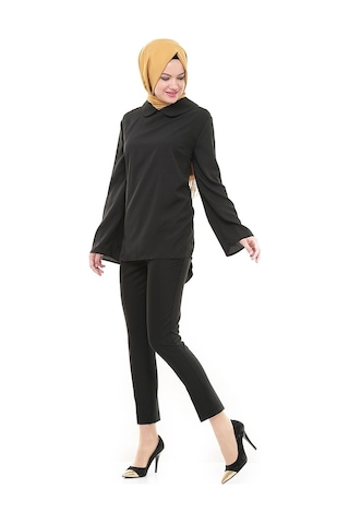 Soralline Kadın Slim Pantalon Fermuarlı 1685 Siyah