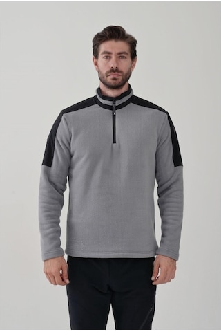 Exuma Half Zıp Erkek Polar 2412004-grey Gri
